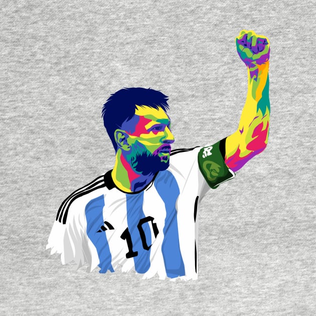 Messi in pop art by Fadmel